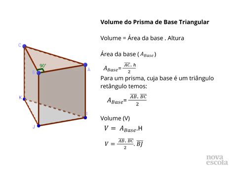 Volume De Prismas Retos De Bases Triangulares Planos De Aula 9º Ano
