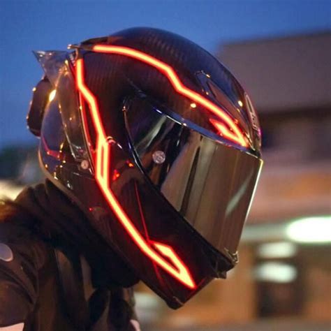 Adding a lightmode kit to your helmet increases you road visibility by about 100x. AHOME7 - Motorcycle Helmet Night Signal LED DIY Lighting ...