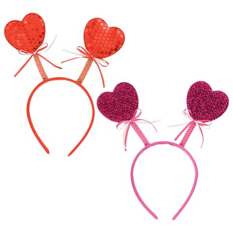 Valentine Heart Bopper Headbands In 2022 Valentines Headband