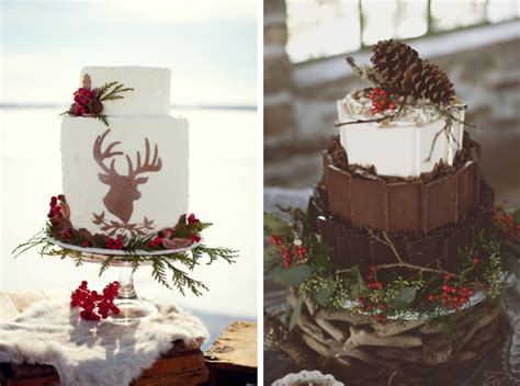 15 Rustic Winter Wedding Cakes