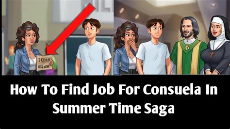 how to find job for consuela in summertime saga game summertime saga consuela full story