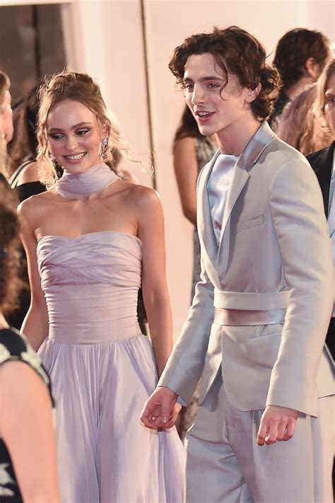 timothée chalamet and lily rose depp legitimately look like royalty at the king premiere lily