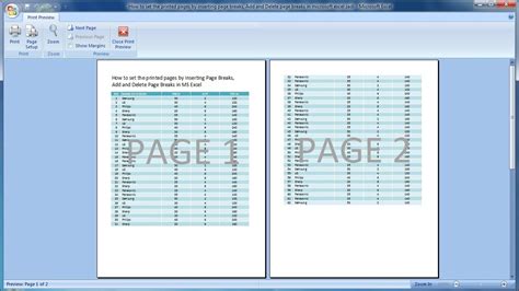 Microsoft excel spreadsheets are a great option for your small business accounting needs. Microsoft excel training |How to cut the printed pages with page breaks in a worksheet excel ...