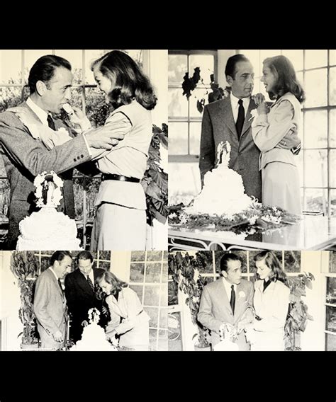 Bogie Bacall Humphrey Bogart Lauren Bacall At Their Wedding