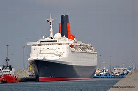 Image result for Queen Elizabeth 2 (QE2) made its maiden voyage