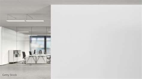 Elegant White Office Zoom Background