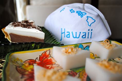 Coconut (haupia) and chocolate pie. Sweet State of Mine: Hawaii - Haupia & Chocolate Haupia Pie