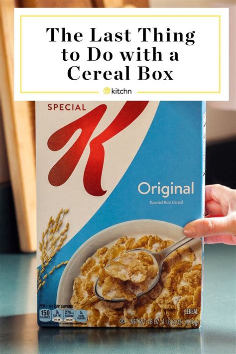 The Last Thing You Should Do With An Empty Cereal Box Before You