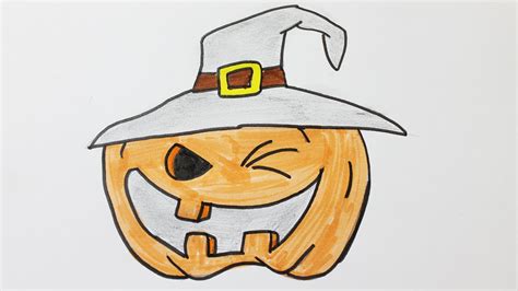 Video Comment Dessine Des Citrouille Et Des Scellette D'halloween - Comment dessiner une citrouille d'halloween - YouTube