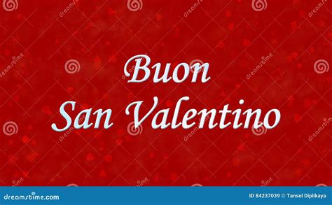 Happy Valentine S Day Text In Italian Buon San Valentino On Red
