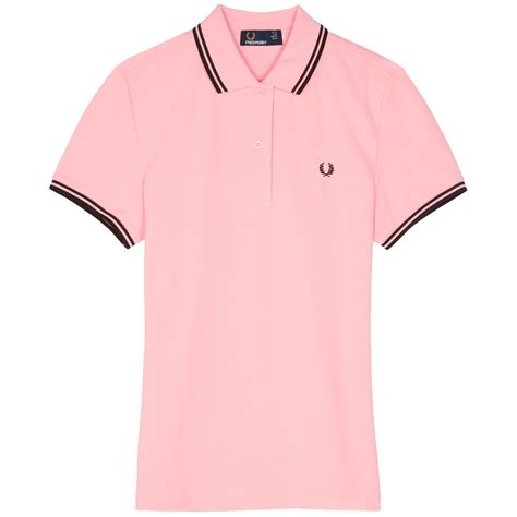 Start of the fred perry polo shirts. Fred Perry Womens Twin Tip Polo Shirt | Pink & Black ...