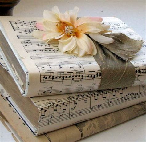 Bookcover decoration #notebook cover design #decorate notebook #project book #file decoration this video is all about the. Easy to Make Romantic Sheet Music Decorating Projects- DIY ...
