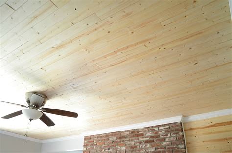 Natural Wood Ceiling Planks Homesfeed
