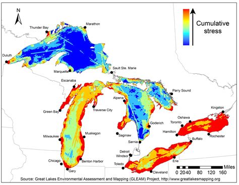New Great Lakes Map Highlights Environmental Threats and Opportunities