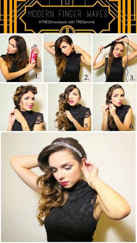 Use long section clips, like duckbill clips or even marcel clips, to hold the bends or waves in place while your hair cools down. Throwback Thursday with TRESemmé: Modern Finger Waves for ...