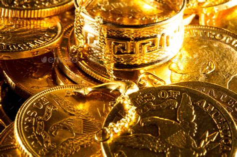 Jewels And Gold Coins Stock Photo By Netfalls Photodune