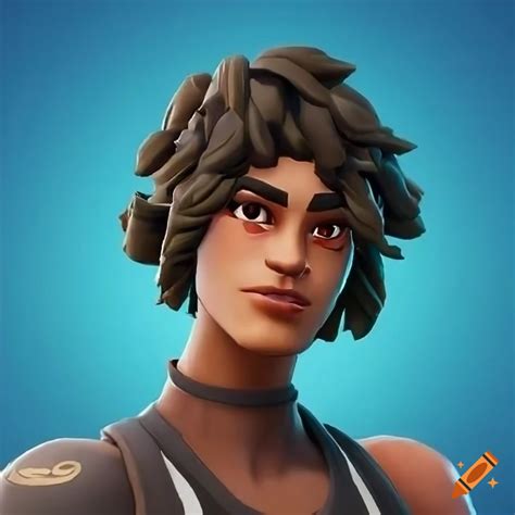 Male Fortnite Skin With Brown Eyes And Buzzed Hair
