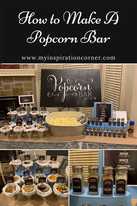 Graduation Food Bar Ideas Popcorn Bar Popcorn Buffet Popcorn Bar