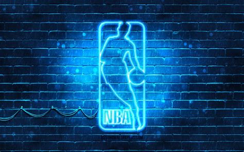 Download Wallpapers Nba Blue Logo 4k Blue Brickwall National