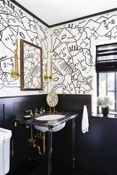 #art #interior design #bathroom art #bathroom aesthetic #aesthetic #bathroom tiles #diagonal #vertigo #bathroom wall art #bathroom art #this was by the sink in the front tf? 13 Chic Bathroom Art Ideas - Best Artwork for Bathrooms