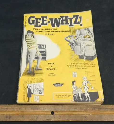 Vintage Mens Pulp Magazine Gee Whiz May 1959 Vol 3 No 22 Adult Humor 2495 Picclick
