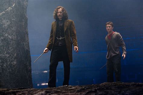 Harry and Sirius standing in the Department of Mysteries Harry Potter