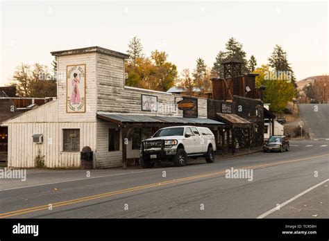 Buildings With The Aesthetics Of The Old American West In Winthrop At