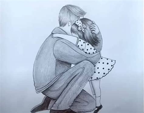 the best 14 pencil father daughter drawing easy