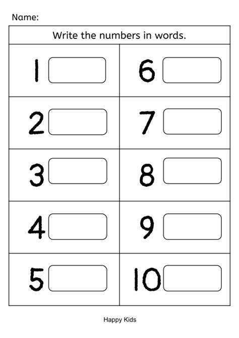 2nd Grade Worksheets Writing Numbers Word Form