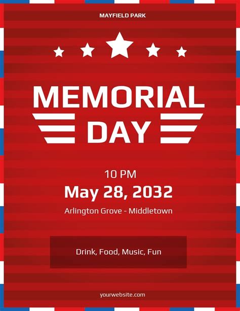 Free Memorial Flyer Template In Microsoft Word Doc