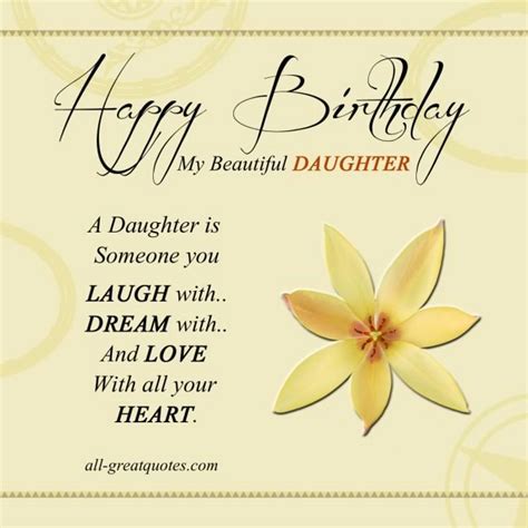 Personalize your own printable & online birthday cards for daughter. Birthday Card: Happy Birthday Daughter Cards Free Print ... | Birthday wishes for daughter ...