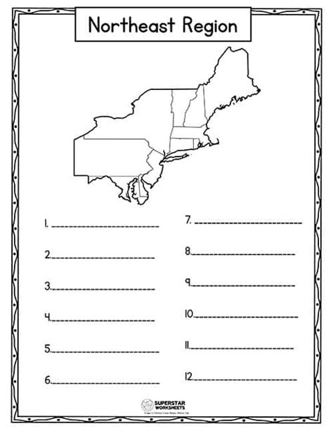 Regions Of The Us Worksheets Worksheets For Kindergarten