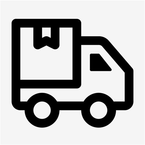 Box Truck Clipart Hd Png Truck Box Line Icon Vector Line Icons Truck