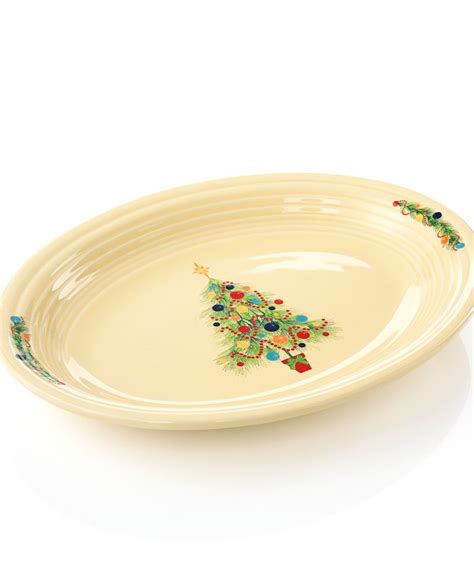 Fiesta Christmas Tree Oval Platter And Reviews Dinnerware Dining Macys