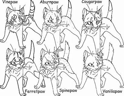 Warrior Coloring Cat Pages Warriors Cats Detailed