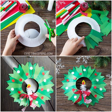 Paper Plate Christmas Wreath Craft Crafty Morning Christmas Wreath Craft Paper Wreath