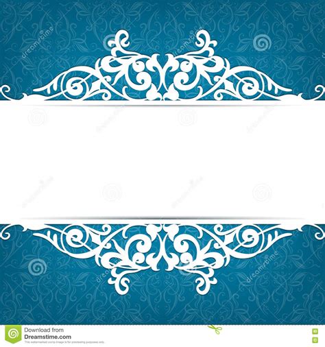 invitation card with damask ornaments vector illustration 73823018