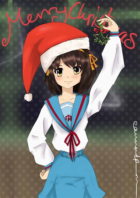 Haruhi Merry Christmas By Eannadp On Deviantart