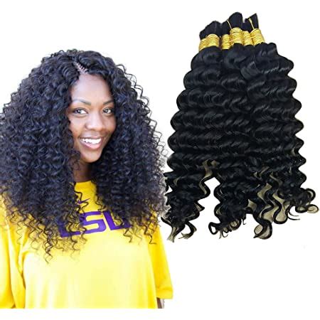 Amazon Com Hannah Queen Wet N Wavy Bulk Hair HUMAN HAIR Micro Braiding Bundle G Brazilian