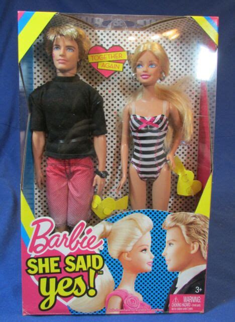 Barbie And Ken Dolls She Said Yes 2010 Very Good Condition Ebay