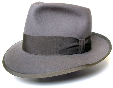 Vintage Royal Stetson Whippet 7 18 Mens Fedora Hat 1950s Gray Fur