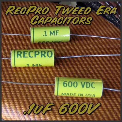 Recpro Tweed Era Amplifier Capacitors