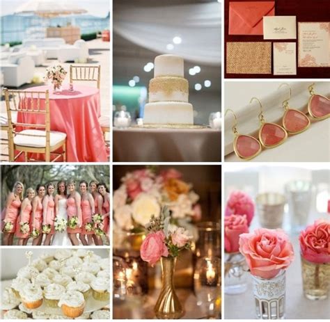 57 Best Wedding Colors Coral And Gold Images On Pinterest