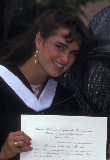Brooke Shields Graduation From Princeton University June 9 1987 Stock