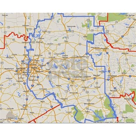 Tdm Boundaries Texas Dallas Mission Map Flip Flops By Admincp49622576