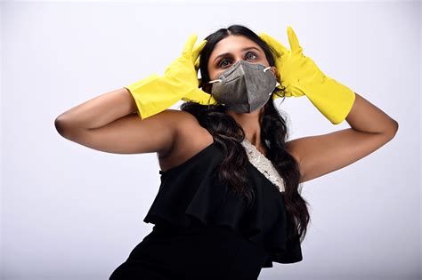Girl Wearing Mask And Gloves Pixahive