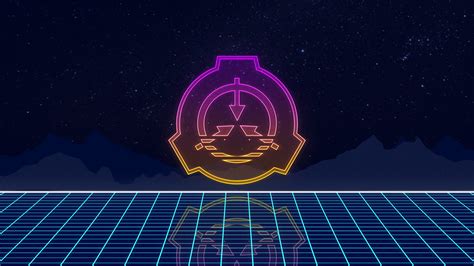 Scp, SCP Foundation, grid, logo, minimalism, neon | 3840x2160 Wallpaper