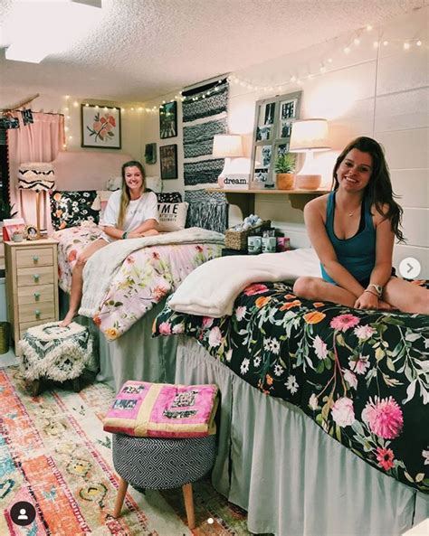 39 Cute Dorm Rooms We’re Obsessing Over Right Now By Sophia Lee Dorm Headboard College Dorm