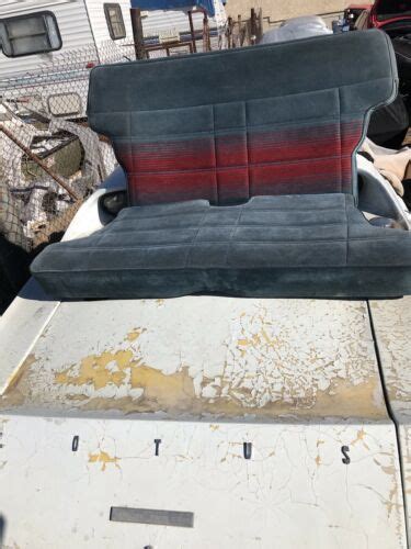 Very Nice Oem Cloth Rear Seat Bench Gmc Chevy Chevrolet S15 S10 Jimmy