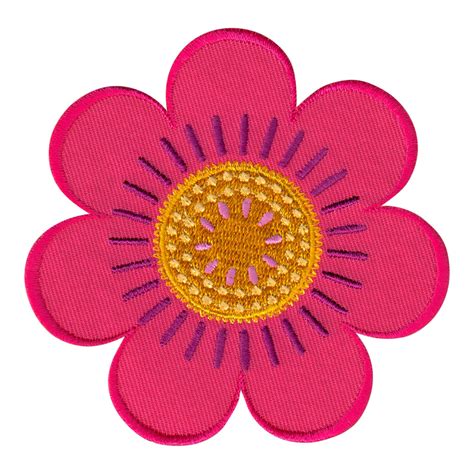 Flower Iron On Patch Embroidered Sew On Applique Patchmommy
